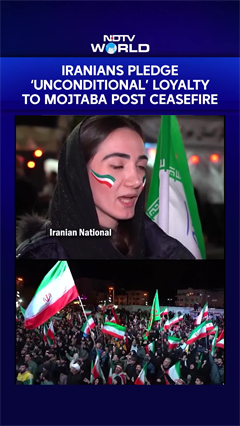 Pro-Govt Demonstrators In Iran Pledge 'Unconditional' Loyalty To Mojtaba Khamenei Post Ceasefire