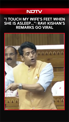 "I Touch My Wife's Feet When She Is Asleep...": Ravi Kishan's Remarks In Lok Sabha Go Viral