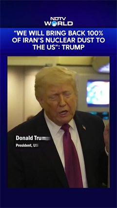 Trump Reiterates Iran 'Is Turning Over' Its Nuclear Dust & He 'Will Bring 100% Of It Back To US'