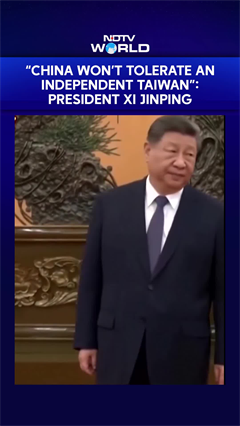 Chinese President Xi Jinping Warns Taiwan: "China Won't Tolerate Taiwanese Independence"