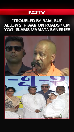 "Has Problem With Ram, But Allows Iftaar On Roads": CM Yogi Slams Mamata Banerjee For Appeasement