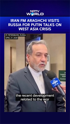 Iran FM Araghchi In Russia For Putin Talks Amid West Asia Crisis