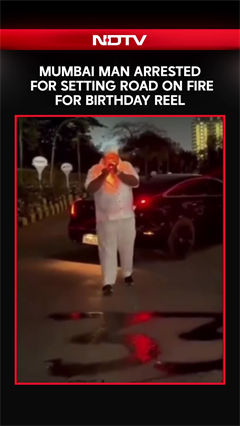 Video: Mumbai Viral Reel Gone Wrong: Man Arrested For Setting Road On Fire