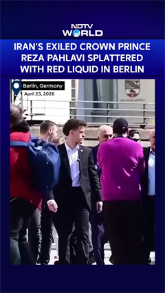 Reza Pahlavi Splashed With Red Liquid in Berlin, Dramatic Protest Caught on Camera