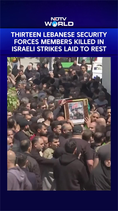 Thirteen Lebanese Security Forces Members Killed In Israeli Strikes Laid To Rest