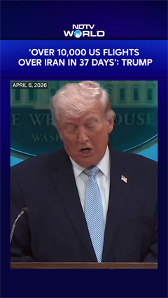 Trump Flexes Military Wrath On Iran, Says 10,000 Flights Over Iran In 37 Days