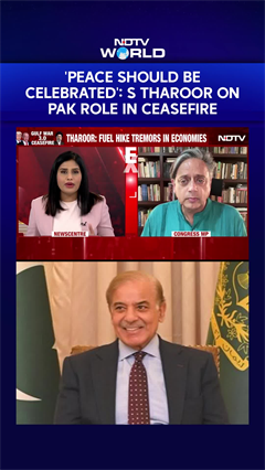 'Peace Should Be Celebrated': SHASHI Tharoor Exclusive On Pak Role In Ceasefire