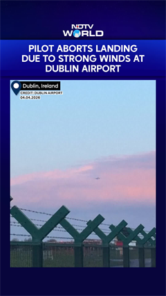 Pilot Aborts Landing Due To Strong Winds At Dublin Airport