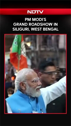 PM Modi's Grand Roadshow In Siliguri, West Bengal
