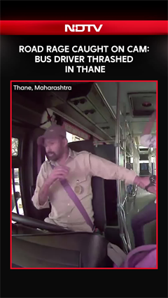 On Cam: Road Rage Caught On Cam: Bus Driver Thrashed In Thane