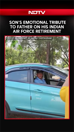 Son Salutes Father on Indian Air Force Retirement, Emotional Video Goes Viral