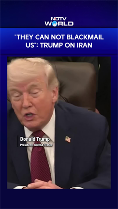 "They Can Not Blackmail US": Trump On Iran