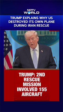 Trump Explains Why US Blew Up Own Plane in Iran Rescue