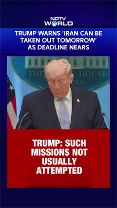 Trump Warns &lsquo;Iran Can Be Taken Out Tomorrow&rsquo; As Deadline Nears