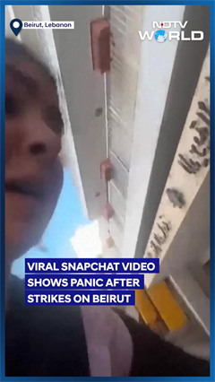 Chaos And Panic During Strikes Captured In Beirut Girl's Viral Snapchat Video