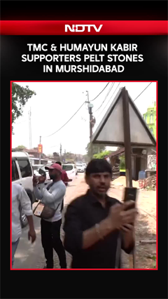 TMC & Humayun Kabir Supporters Pelt Stones In Murshidabad