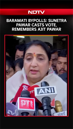 Baramati Bypolls: Sunetra Pawar Casts Her Vote, Remembers Ajit Pawar