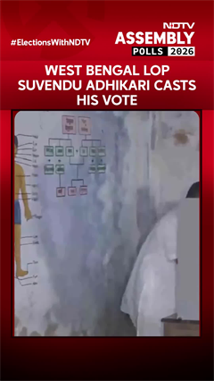 West Bengal Elections: State LoP Suvendu Adhikari Casts His Vote