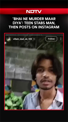 "Tumhare Bhai Ne Murder Maar Diya Hai": Delhi Teen Stabs Man, Then Posts On Instagram