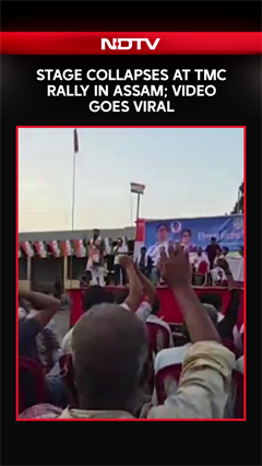 TMC Rally News | Stage Collapses At TMC Rally In Assam