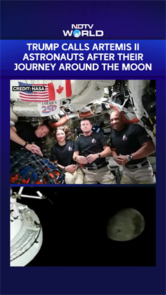 Artemis II Astronauts Speak To Trump From Space After The Historic Moon Flyby