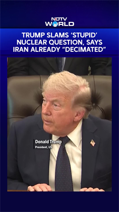Trump Slams Journalist Over 'Stupid' Nuclear Question, Says Iran Already "Decimated"