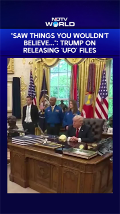 "Saw Things You Wouldn't Believe...": Trump On Releasing 'UFO' Files