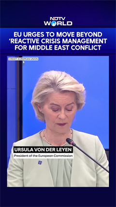 EU President Proposes Moving Beyond "Reactive Crisis Management" In Middle East Conflict
