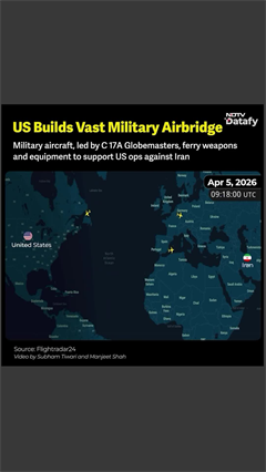 US Iran Ceasefire | US Military's Logistics Plane to Europe and West Asia