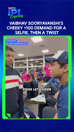 Vaibhav Sooryavanshi's Cheeky Rs 100 Demand For Each Selfie With Fans, Then A Twist