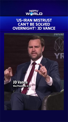 "Can't Be Solved Overnight": JD Vance On US-Iran Mistrust
