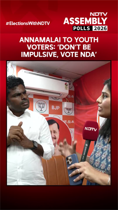Annamalai&rsquo;s Big Message to Youth: &ldquo;Don&rsquo;t Be Impulsive, Vote NDA&rdquo;