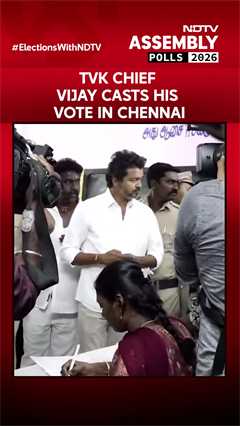 Tamil Nadu Polls: Actor & TVK Chief Vijay Casts His Vote In Chennai