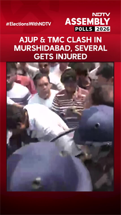 Violent Clashes Broke Out Between TMC & Humayun Kabir's Party In West Bengal's Murshidabad