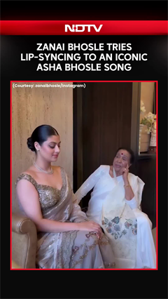 Zanai Bhosle Tries Lip-Syncing To An Iconic Asha Bhosle Song
