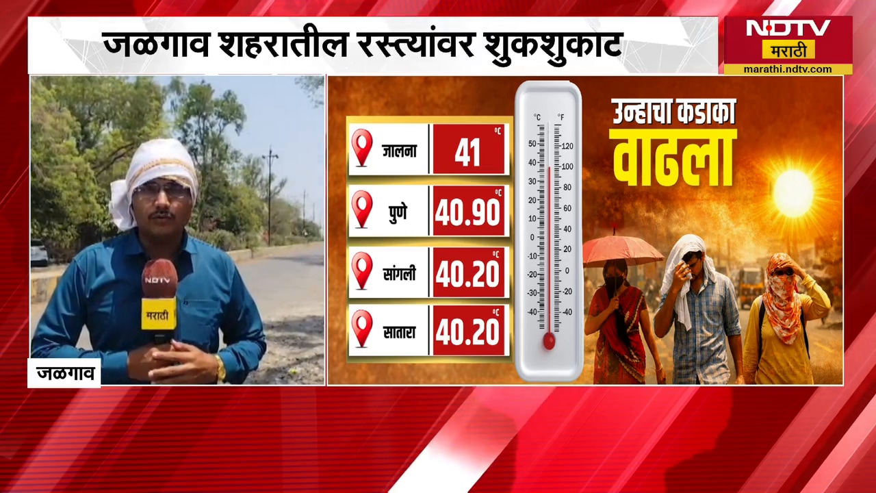 Jalgaon जिल्ह्याचे तापमान 44 अंशावर, जळगावातून NDTV मराठीचा आढावा | Weather Update