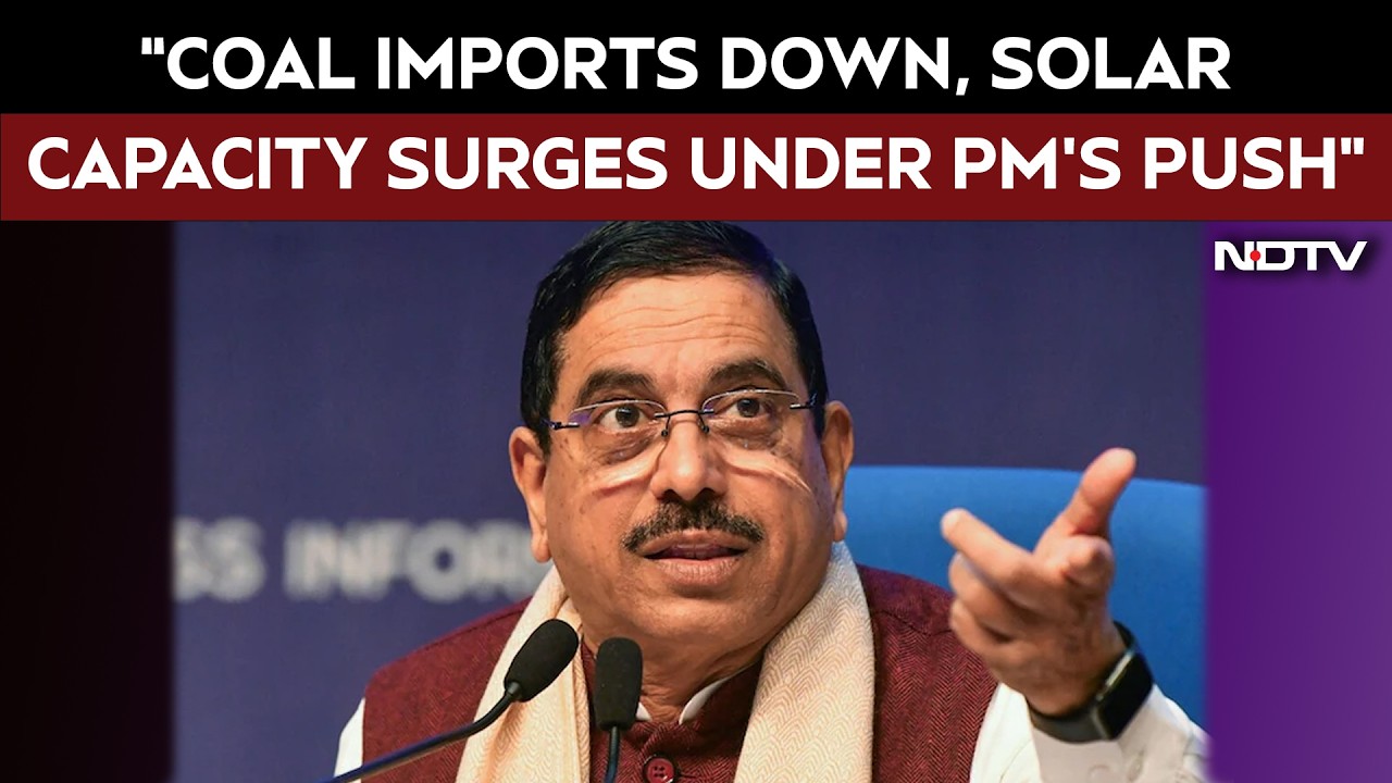 Green Energy | Pralhad Joshi: Coal Imports Down, Solar Capacity Surges Under PM Modi's Push