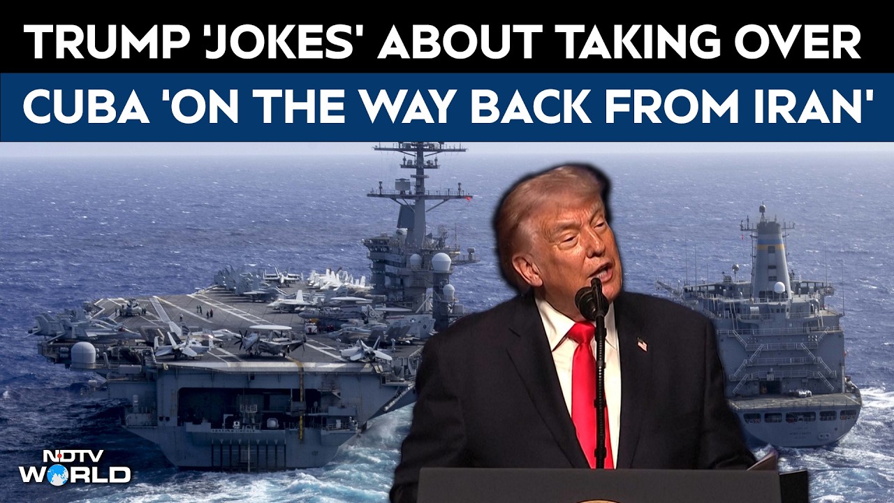 Trump Jokes That US Navy Will Take On Cuba On The Way Back From Iran