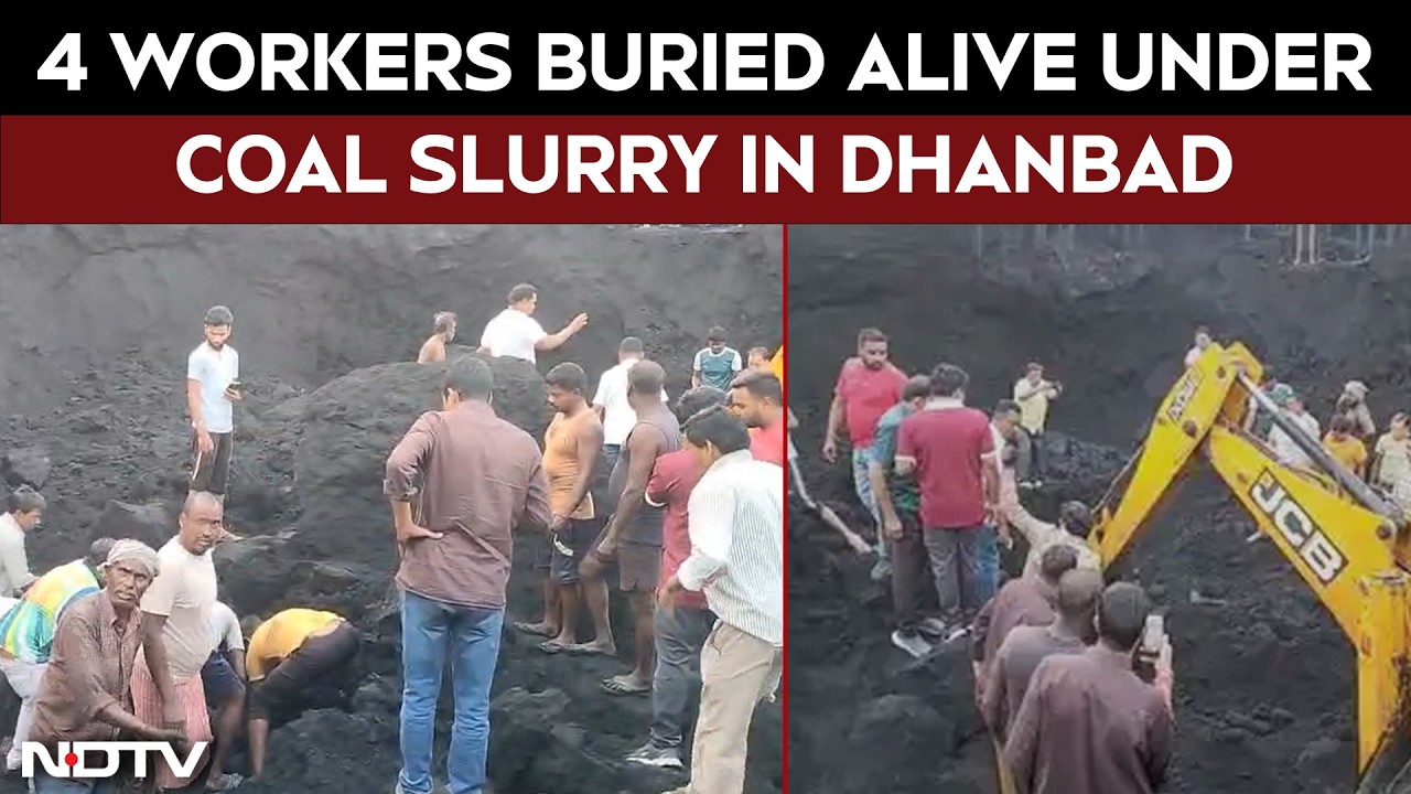 Dhanbad Coal Slurry Incident: 4 Dead At Moonidih Washery, Rescue Ops Underway
