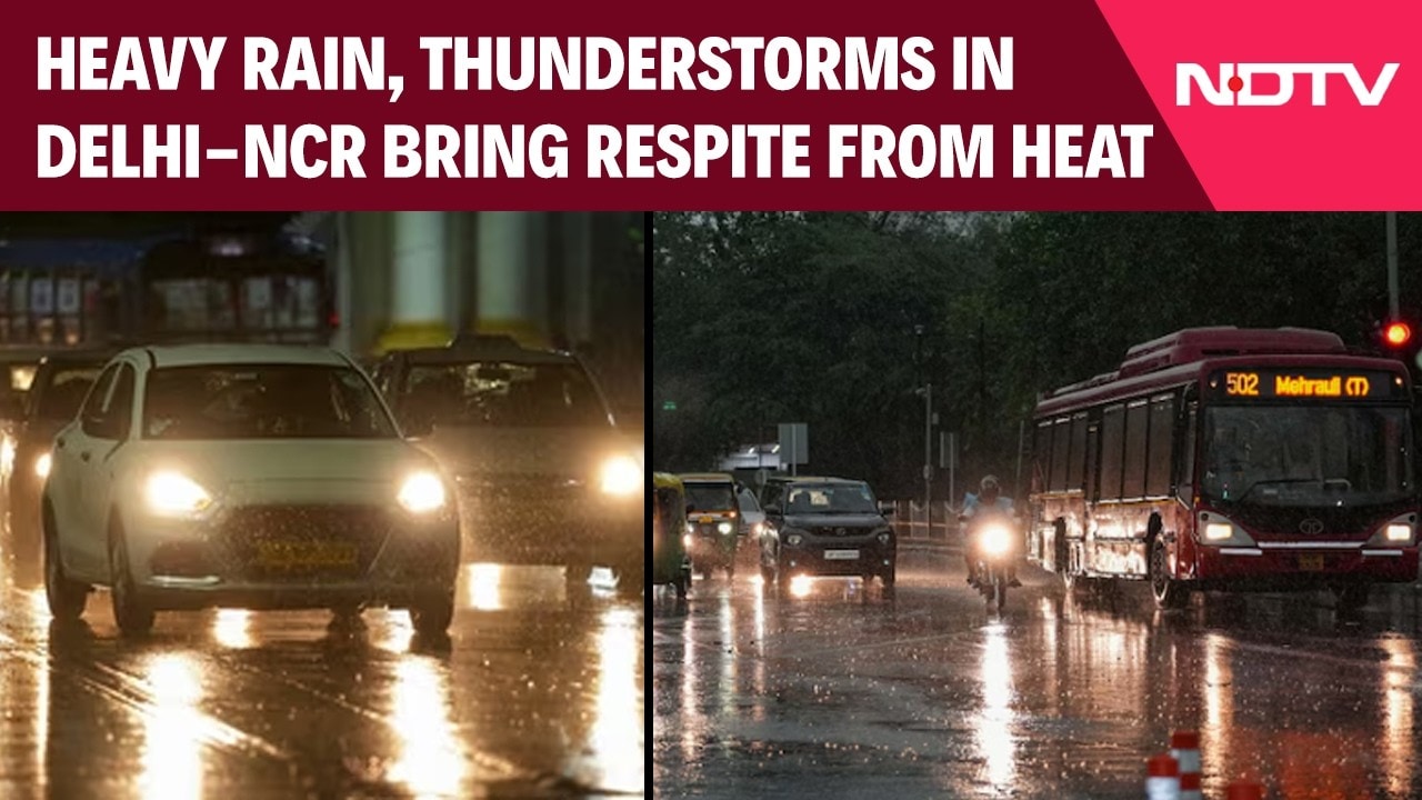 Rain News | Heavy Rain, Thunderstorms Bring Respite From Heat To Delhi-NCR