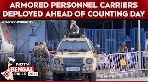Armored Personnel Carrier Deployed Outside Kolkata Strongroom Ahead Of Counting Day