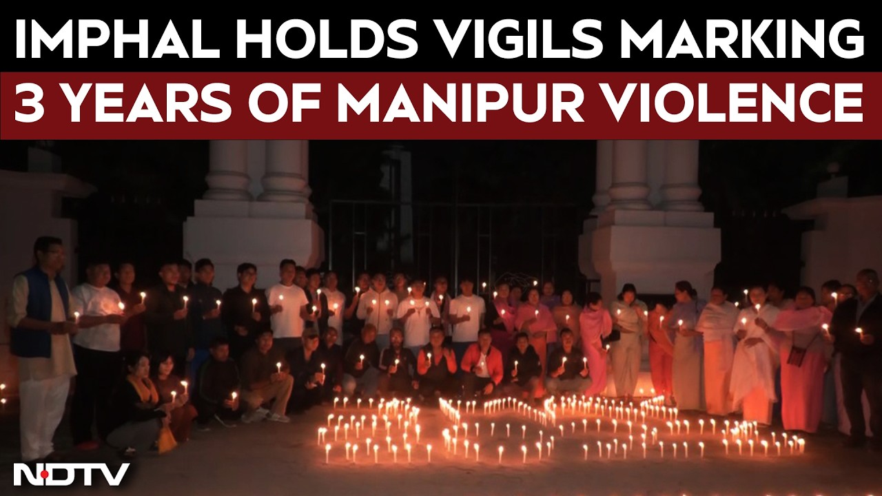 Imphal Holds Vigils Marking 3 Years of Manipur Violence
