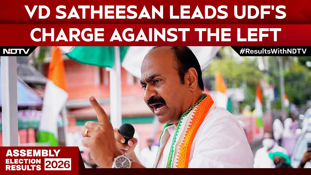 Kerala Election Results News | Kerala Polls 2026: VD Satheesan Leads UDF Charge Against Left Govt