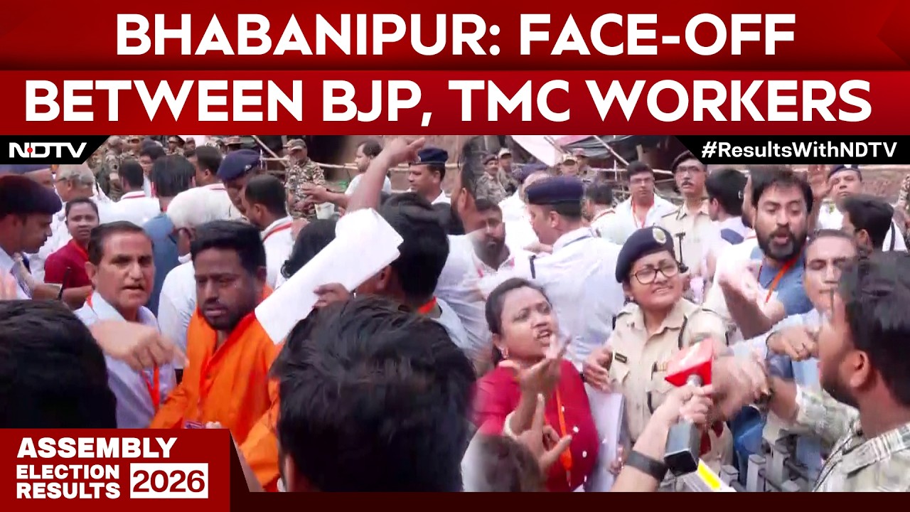 Bhabanipur Latest News | Face-Off Between BJP, TMC Workers Ahead of Counting