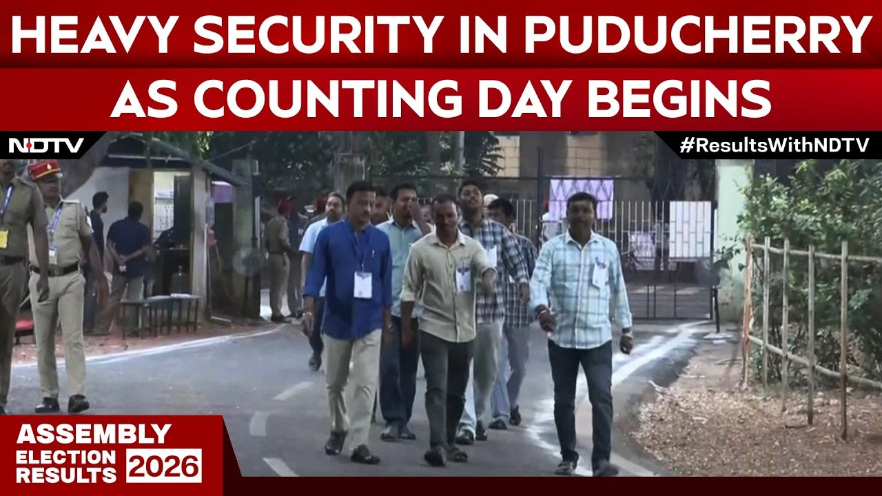 Heavy Security Across Puducherry As Assembly Counting Day Unfolds