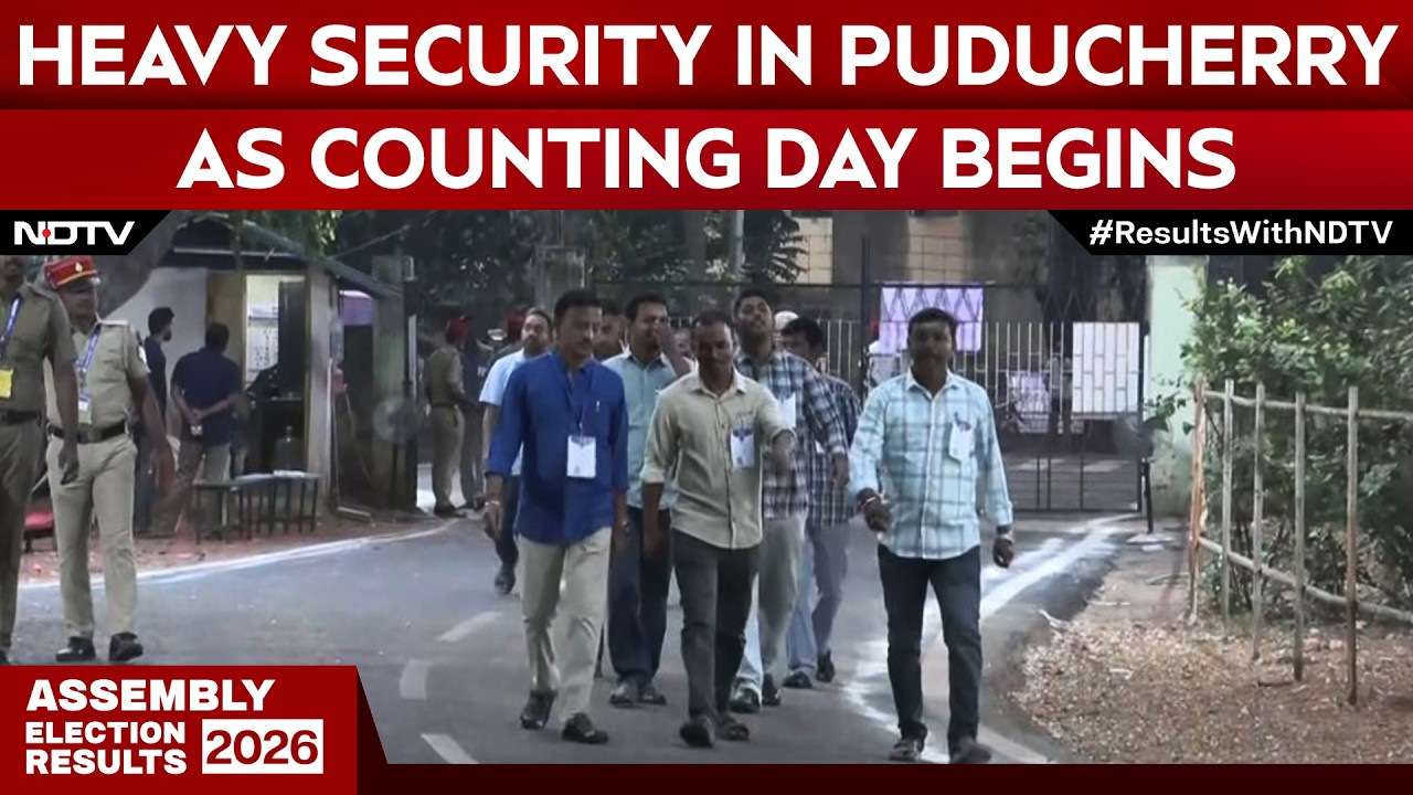 Puducherry Election Results | Heavy Security Across Puducherry As Assembly Counting Day Unfolds
