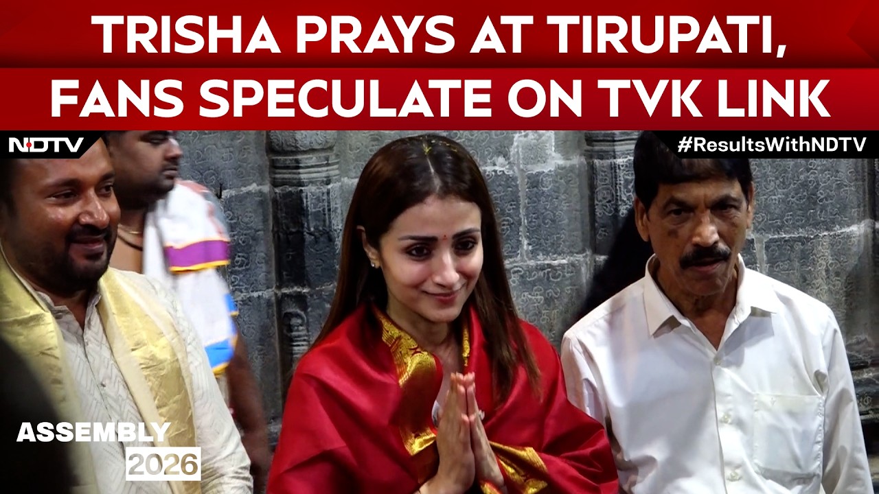 Tamil Nadu Election Result | As TN Counts Votes, Trisha Prays At Tirupati On Her 43rd Birthday