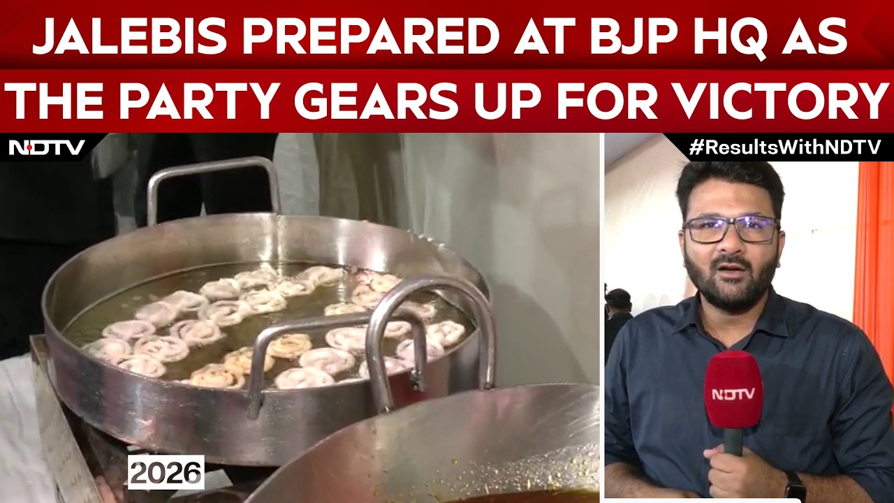 Bengal Election Results | Jalebis Being Prepared At BJP HQ The Party Gears Up For Victory