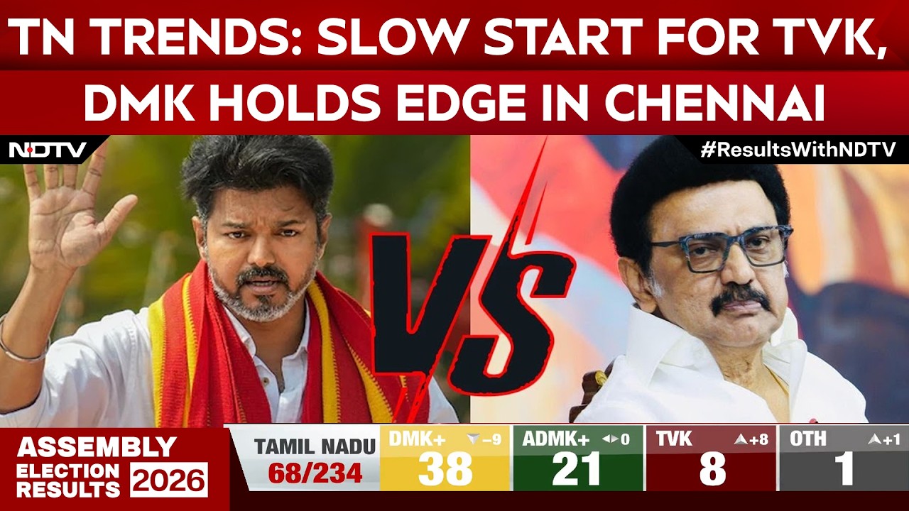 Tamil Nadu Poll Results | Early Trends Show DMK Ahead, TVK Slow Off the Blocks