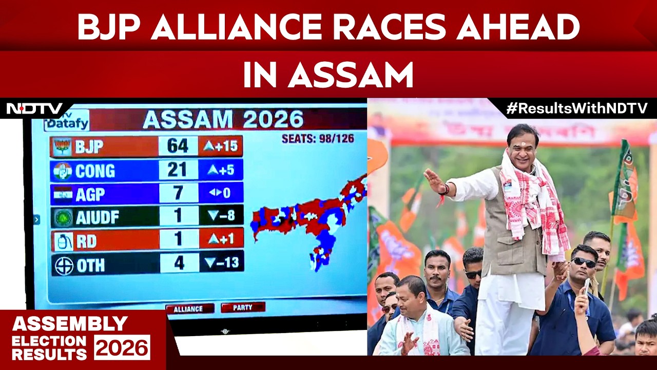 Assam Election Results: BJP Alliance Races Ahead, Himanta Sarma Set for Strong Return in Assam